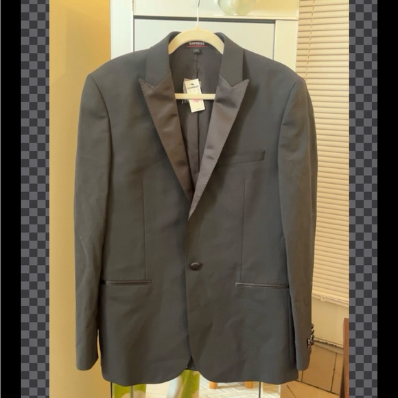 Express Slim Performance Black Men's Blazer